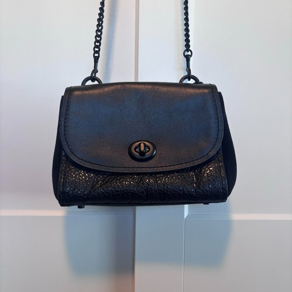 Coach Women's Faye Leather Crossbody - Black